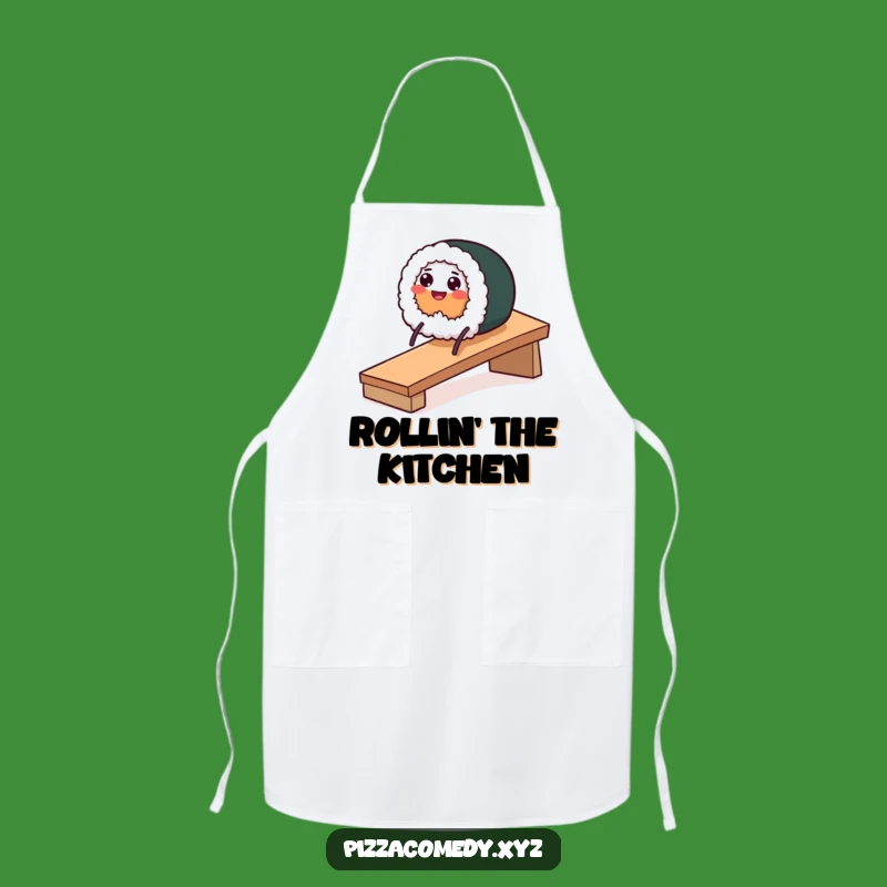 Funny Sushi Roll Apron - Kitchen Fun & Playful Gift
