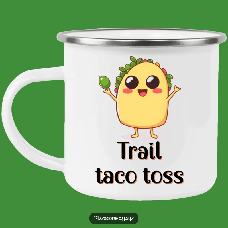 Funny Taco Juggling Camping Mug: Festive Outdoor Fun, Perfect Funny Gift