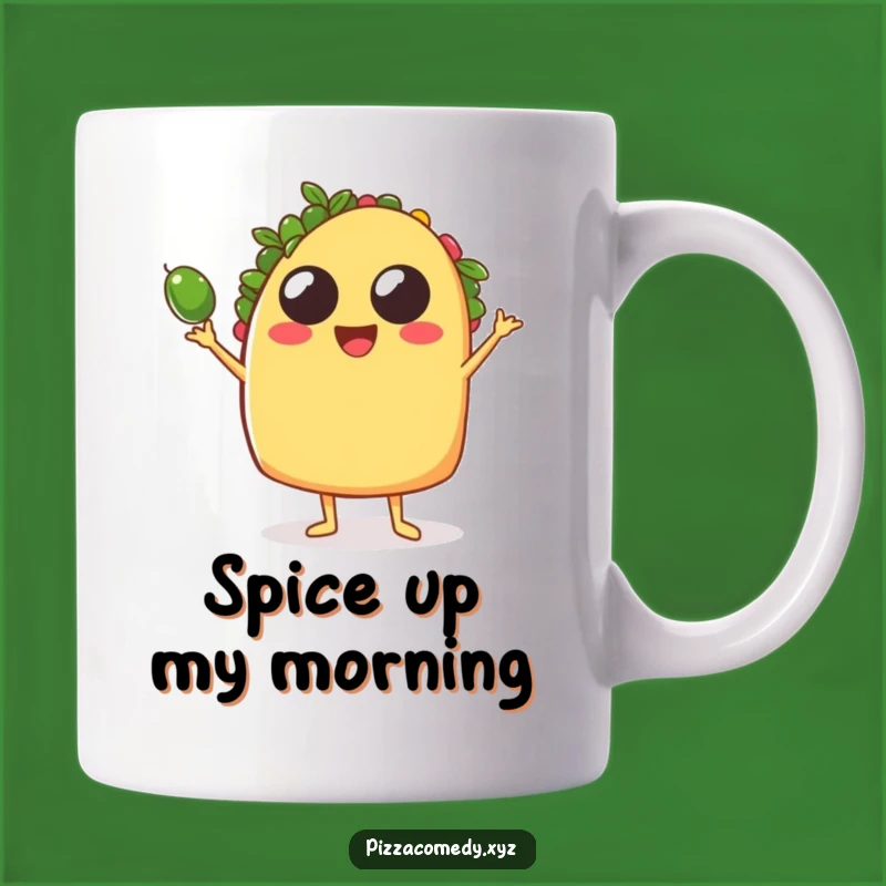 Funny Taco Juggling Mug: Festive Food Humor, Perfect Funny Gift for Fiesta Lovers