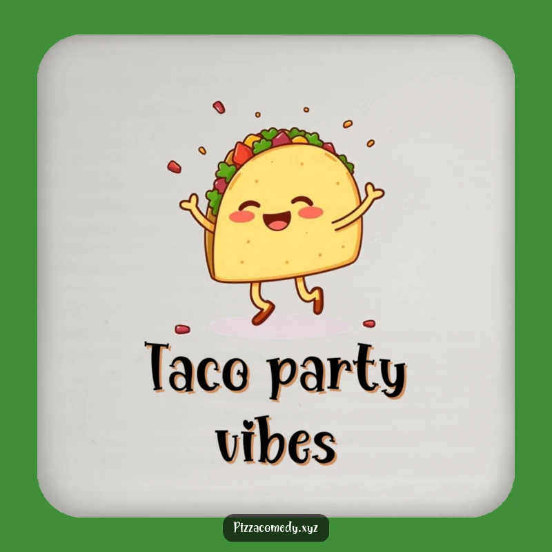 Funny Dancing Taco Coaster - Protect Surfaces with Fiesta