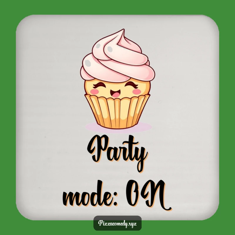 Funny Giggling Cupcake Coaster: Protect Surfaces, Add Sweetness, Perfect Funny Gift!