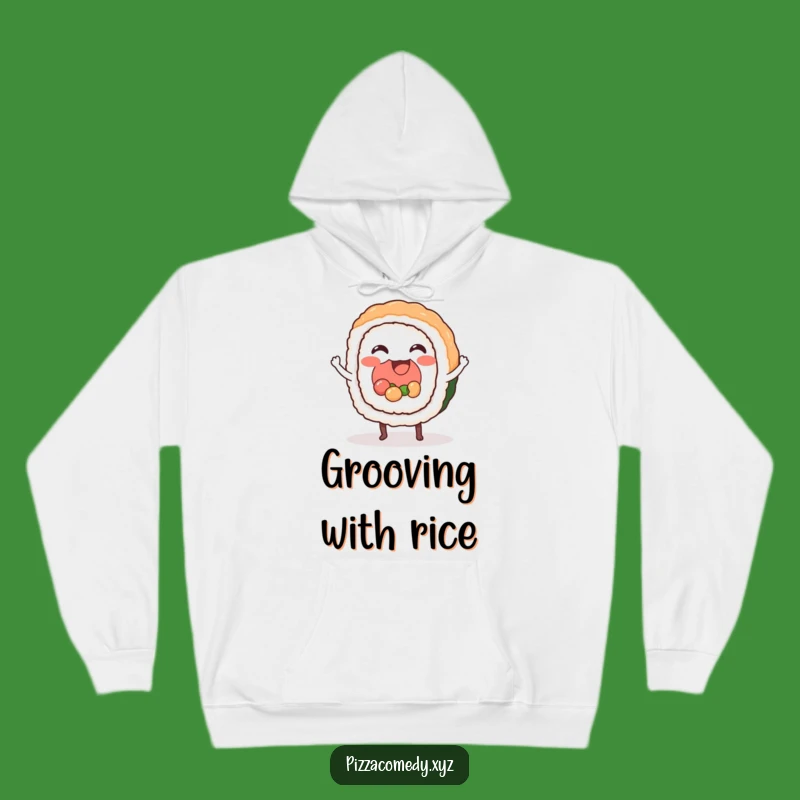 Funny Sushi Roll Dancing Hoodie: Cozy Food Beat Comfort, Perfect Funny Gift