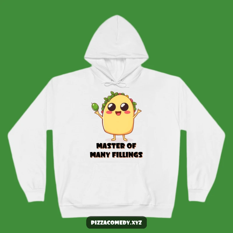 Funny Taco Juggling Hoodie: Cozy Fiesta Comfort, Perfect Funny Gift