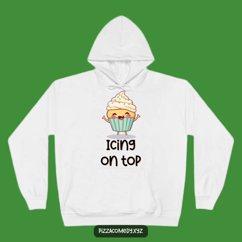 Cozy Funny Cupcake Bounce Hoodie: Warmth and Sweetness for Chilly Days