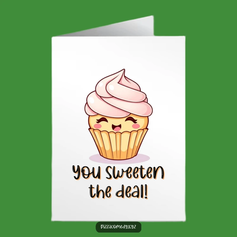 Free Printable Congrats Card: Giggling Cupcake Celebration - Joyful Downloadable Gift