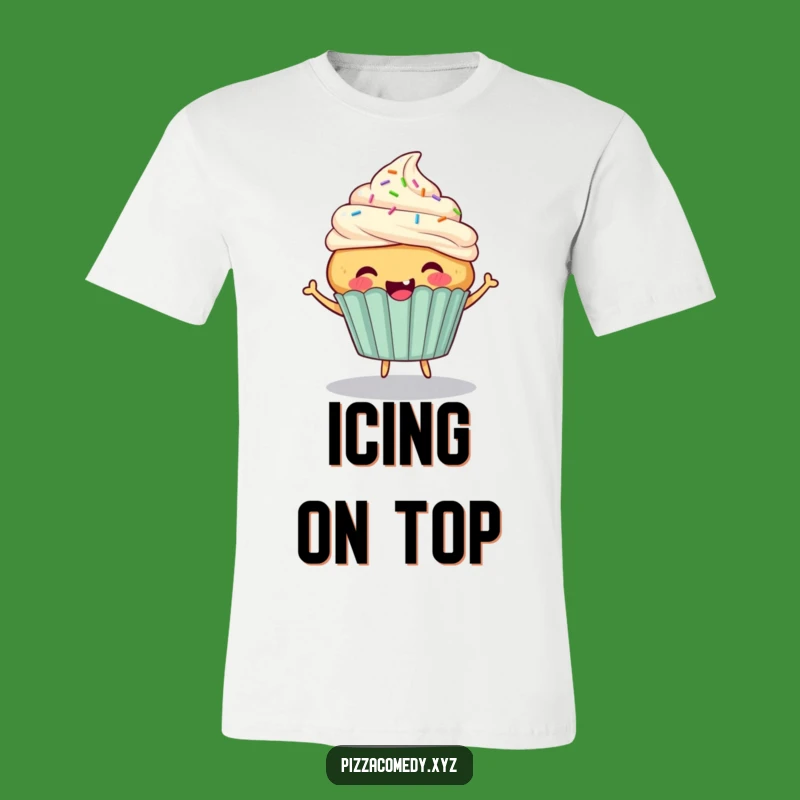 Funny Cupcake Bounce T-Shirt: Wearable Dessert Delight for Fun Lovers
