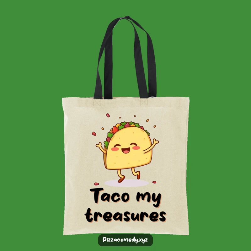 Funny Dancing Taco Tote Bag - Carry Fiesta Fun