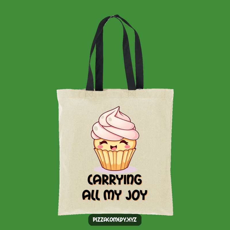 Funny Giggling Cupcake Tote Bag: Carry Your Joy, Stylish Accessory, Great Funny Gift!